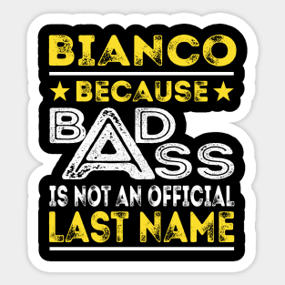 BIANCO Sticker